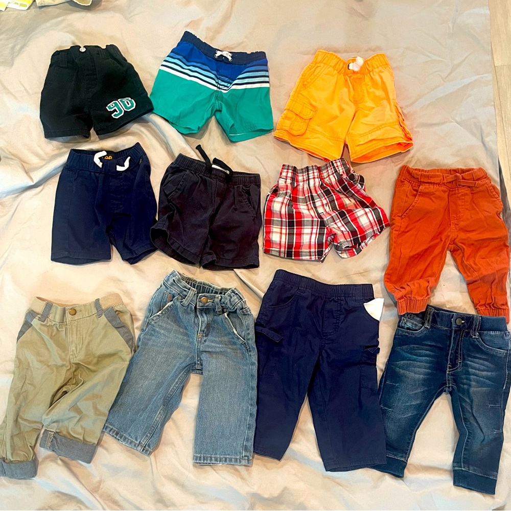 Multipack! Boys 9-12 month shorts and jeans